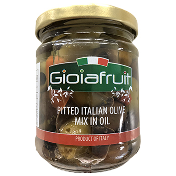【FOOD de WINE】マダマ･オリーヴァ ミックスオリーブホール(種抜き) 190g / イオンリテール ◎(MADAMA OLIVA PITTED ITALIAN OLIVE MIX ◎)